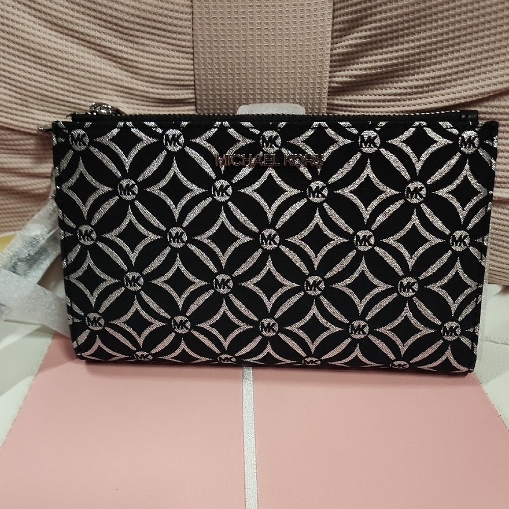 Michael Kors Black and Silver Women's Bag